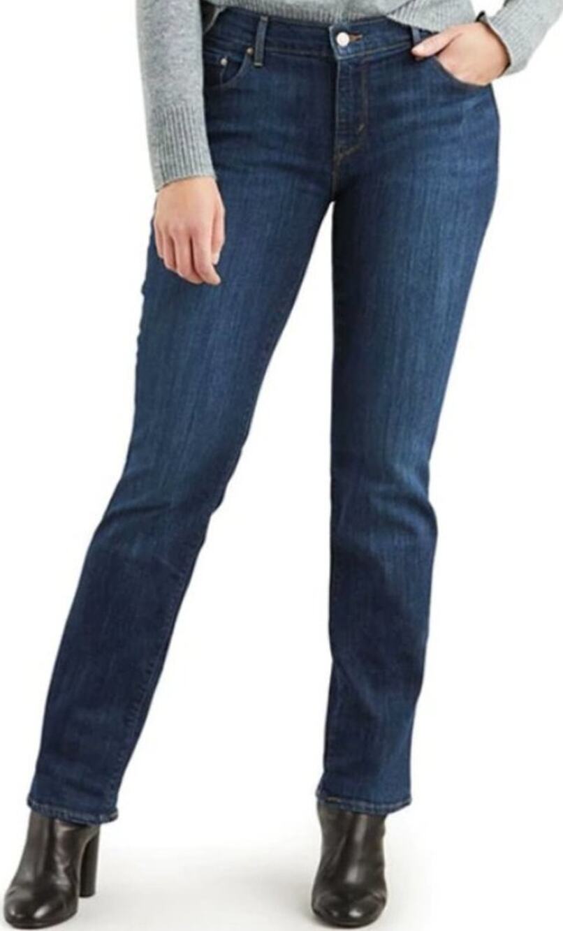 Levi's 505 STRAIGHT LEG JEANS Sleek Blue Waterless 18 34" x 32"
